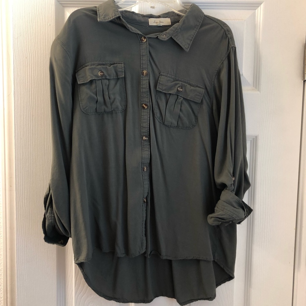 ✨ Army green top
